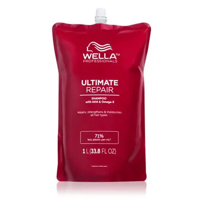 Wella Professionals Ultimate Repair Shampoo hajerősítő sampon a sérült hajra náhradní náplň 1000