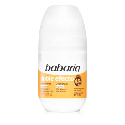 Babaria Deodorant Double Effect golyós dezodor roll-on a szőrnövekedés lassítására 50 ml