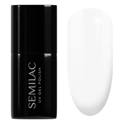 Semilac UV Hybrid Black & White géles körömlakk árnyalat 001 Strong White 7 ml