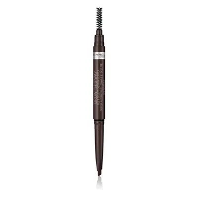 Rimmel Brow This Way szemöldök ceruza 2in1 kefével árnyalat 003 Dark Brown 0,25 g