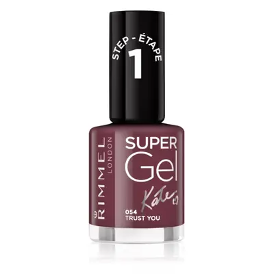 Rimmel Super Gel By Kate géles körömlakk UV/LED lámpa használata nélkül árnyalat 054 Trust You 1