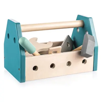 Zopa Wooden Tool Box szerszámkészlet Blue 14 db