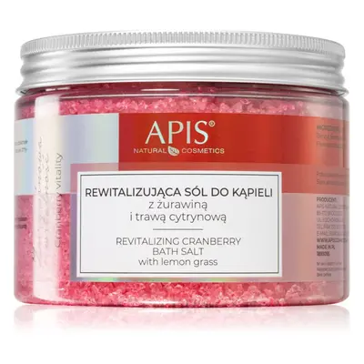 Apis Natural Cosmetics Cranberry Vitality relaxáló fürdősó holt-tenger ásványaival 650 g