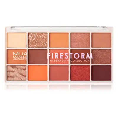 MUA Makeup Academy Professional 15 Shade Palette szemhéjfesték paletta árnyalat Firestorm 12 g