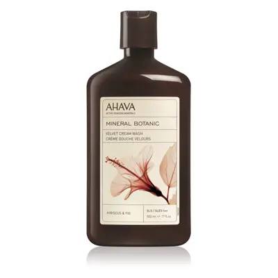 Ahava Mineral Botanic Hibiscus & Fig bársonyos tusoló krém Hibiszkusz és füge 500 ml