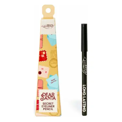 puroBIO Cosmetics Dear Santa Eyeliner Pencil szemceruza ajándékcsomagolásban árnyalat 01L 1.1 g