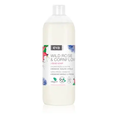 Eva Natura Wild rose & Cornflower krémes folyékony szappan kézre utántöltő 1000 ml