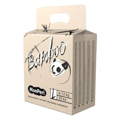 MonPeri Bamboo Size L eldobható ÖKO pelenkák 8-13 kg 19 db