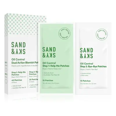 Sand & Sky Oil Control Dual Action Blemish Patches helyi ápolás pattanásos bőrre 75 db