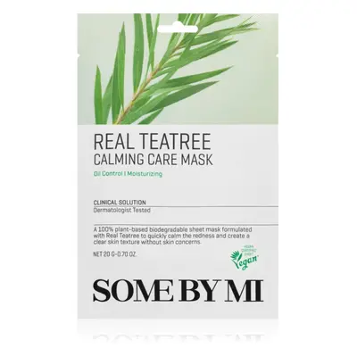 Some By Mi Clinical Solution Teatree Calming Care Mask nyugtató hatású gézmaszk problémás és pat