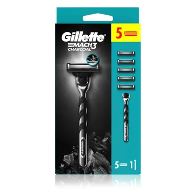 Gillette Mach3 Charcoal borotva + tartalék pengék 5 db