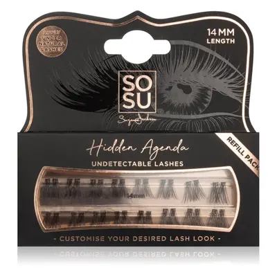 SOSU Cosmetics Hidden Agenda Undetectable Lashes Csomómentes elválasztott szempillák 14 mm