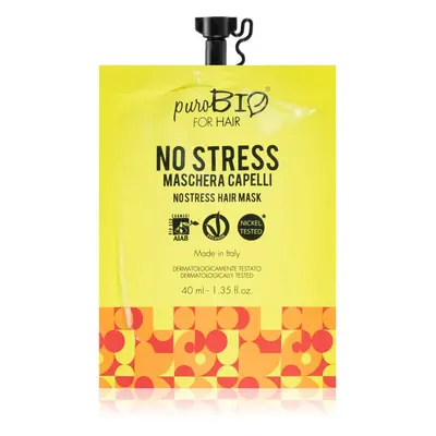 puroBIO Cosmetics No Stress revitalizáló maszk hajra 40 ml