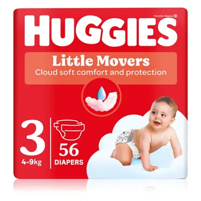 Huggies Little Movers Ultra Comfort eldobható pelenkák Jumbo 4 - 9 kg 56 kg