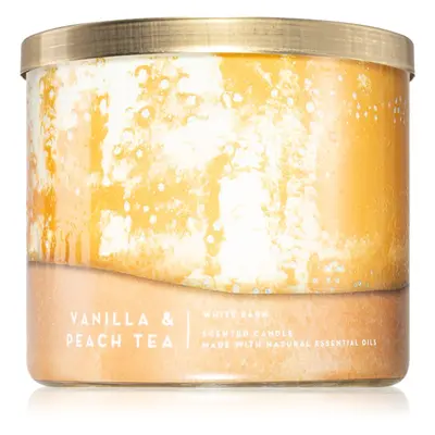 Bath & Body Works Vanilla & Peach Tea illatgyertya 411 db