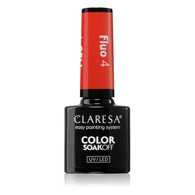 Claresa SoakOff UV/LED Color Fluo géles körömlakk árnyalat 4 5 g