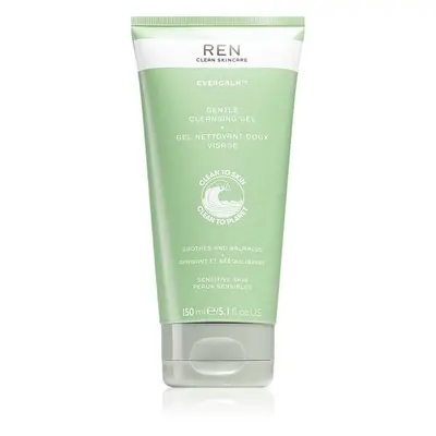 REN Evercalm Gentle Cleansing Gel lágy tisztító gél érzékeny és irritált bőrre 150 ml