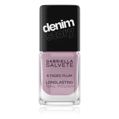 Gabriella Salvete Denim Story hosszantartó körömlakk árnyalat 06 Faded Plum 11 ml