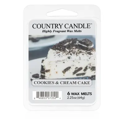 Country Candle Cookies & Cream Cake illatos viasz aromalámpába 64 g