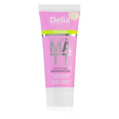 Delia Cosmetics It's Real Matt mattító alapozó árnyalat 106 coffee 30 ml