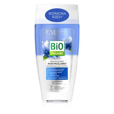 Eveline Cosmetics Bio Organic 3 in 1 kétkomponensű sminklemosó szemre 150 ml