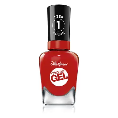 Sally Hansen Miracle Gel™ géles körömlakk UV/LED lámpa használata nélkül árnyalat 402 Red Betwee