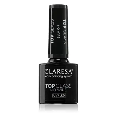 Claresa UV/LED Top Glass No Wipe fényvédő fedő zselés lakk 5 g