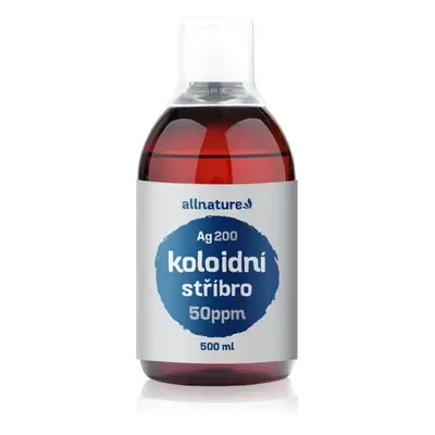 Allnature Koloidní stříbro Ag200 50 ppm nyugtató tisztító tonik 500 ml