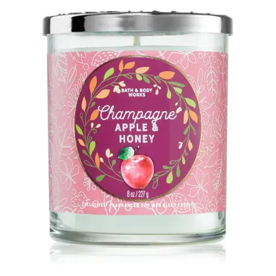 Bath & Body Works Champagne Apple & Honey illatgyertya 227 g