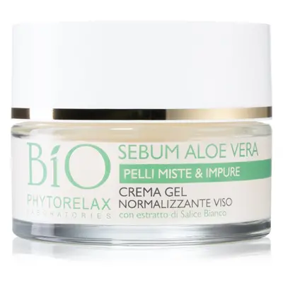 Phytorelax Laboratories Bio Sebum Aloe Vera hidratáló géles krém a zsíros bőr redukálására 50 ml