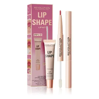 Makeup Revolution Lip Shape Kit ajakápoló készlet árnyalat Pink Nude 1 db