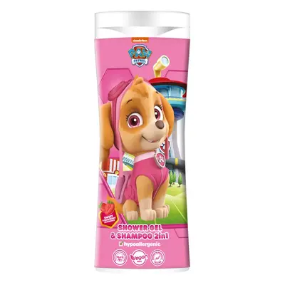 Nickelodeon Paw Patrol Shower gel& Shampoo 2in1 sampon és tusfürdő gél gyermekeknek Strawberry 3