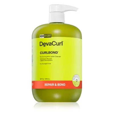 DevaCurl CurlBond™ finoman tisztító hab a károsult hajra 946 ml