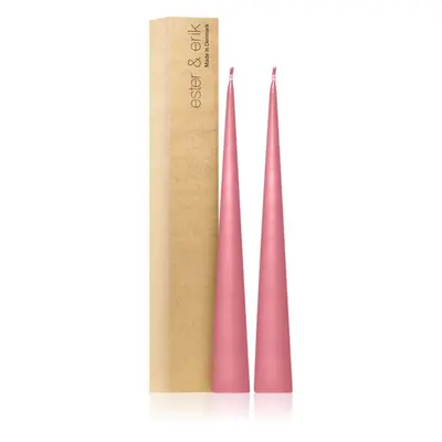 ester & erik cone candles old rose (no. 39) gyertya 2x37 cm