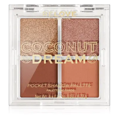 Revolution Relove Pocket Palette szemhéjfesték paletta árnyalat Coconut Dream 4x0.72 g