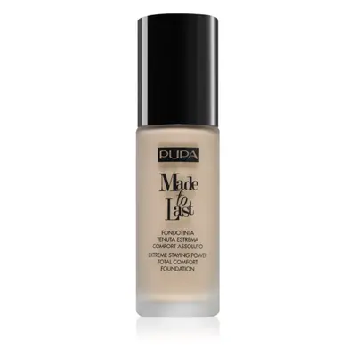 Pupa Made to Last tartós folyékony alapozó árnyalat 040 Medium Beige 30 ml