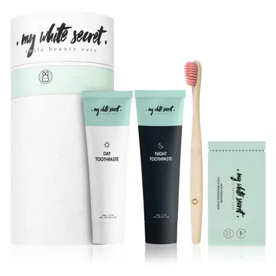 My White Secret Smile Beauty Care Gift Pack fogápoló készlet a ragyogó mosolyért