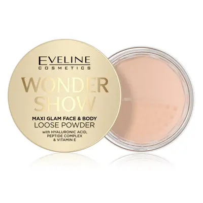 Eveline Cosmetics Wonder Show bőrvilágosító púder arcra és testre Maxi Glam 6 g