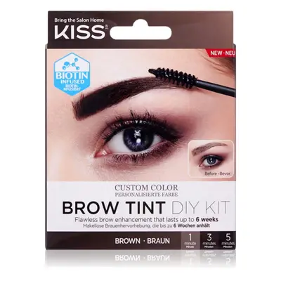 KISS Brow Tint DIY Kit szemöldökfesték árnyalat Brown 20 ml