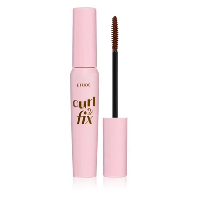 ETUDE Curl Fix Mascara vízálló szempillaspirál a dús és ívelt pillákért árnyalat 02 Brown 8 g