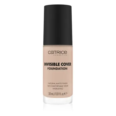 Catrice Invisible Cover Foundation hosszan tartó és erősen fedő alapozó matt hatással árnyalat 0