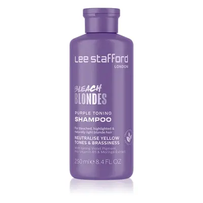 Lee Stafford Bleach Blondes Toning Shampoo sampon szőke hajra semlegesíti a sárgás tónusokat 250