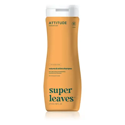 Attitude Super Leaves Volume & Shine természetes sampon méregtelenítő hatással 473 ml