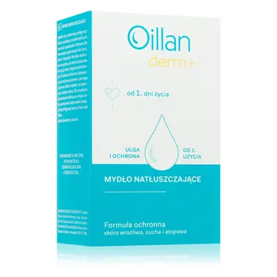 Oillan Derm+ Dermo Soap extra gyengéd szappan gyermekeknek születéstől kezdődően 100 g