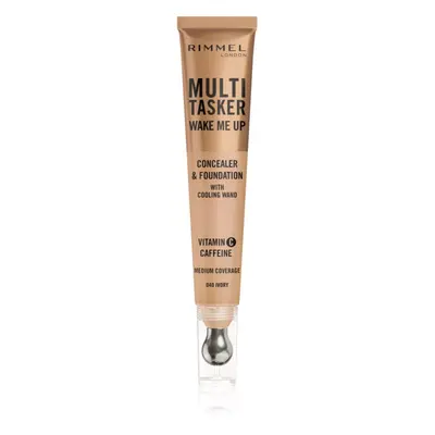 Rimmel Multi-Tasker Wake Me Up alapozó és korrektor az élénk bőrért árnyalat 40 Ivory 20 ml