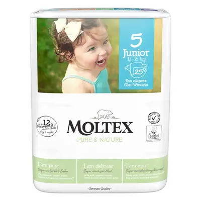 Moltex Pure & Nature Junior Size 5 eldobható ÖKO pelenkák 11-16 kg 25 db