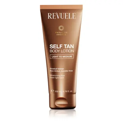 Revuele Paradise Bronze Self Tan Body Lotion önbarnító tej a fokozatos barnulásért árnyalat Ligh