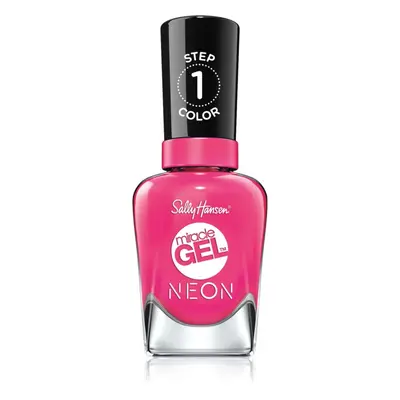 Sally Hansen Miracle Gel™ géles körömlakk UV/LED lámpa használata nélkül árnyalat 050 Fuchsia Fe