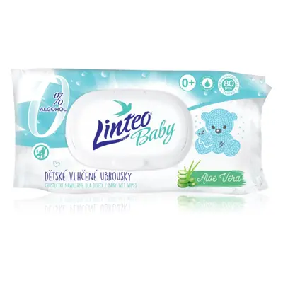 Linteo Baby Pure & Fresh finom nedves törlőkendők gyermekeknek aloe verával 80 db