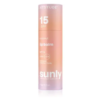 Attitude Sunly Lip Balm ajakvédő balzsam SPF 15 Coconut 8,5 g